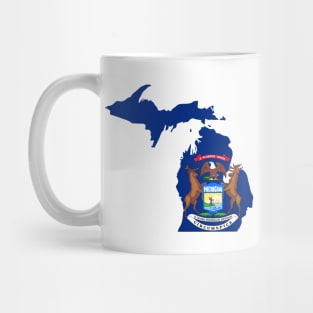 MI State Flag, Proud Michigan Native Mug